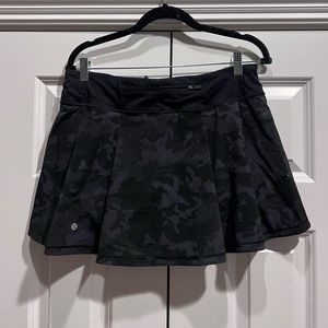 Lululemon Pace Rival Skirt Long Camo Sz 10